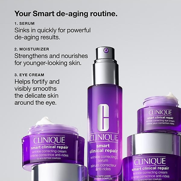 Clinique Other - Clinique Smart Clinical Repair Skincare Set - Purple